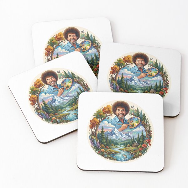 Item preview, Bob Ross Inspired Fan Art designed and sold by GymTanLaundry.