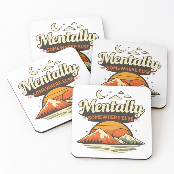 Item preview, Mentally Somewhere Else - Aesthetic Minimalist Vintage Sunset designed and sold by vadeldesigns.