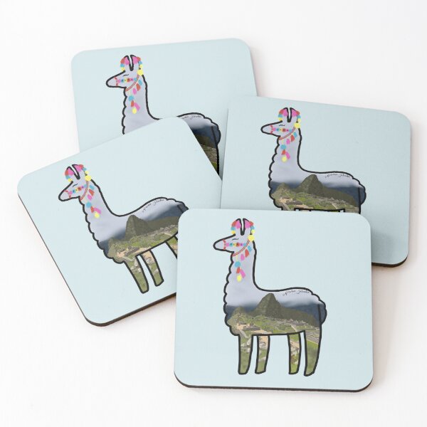 Item preview, Colorful Machu Picchu Llama designed and sold by Holly Krill.