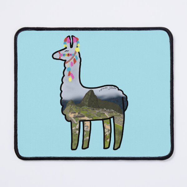 Item preview, Colorful Machu Picchu Llama designed and sold by Holly Krill.