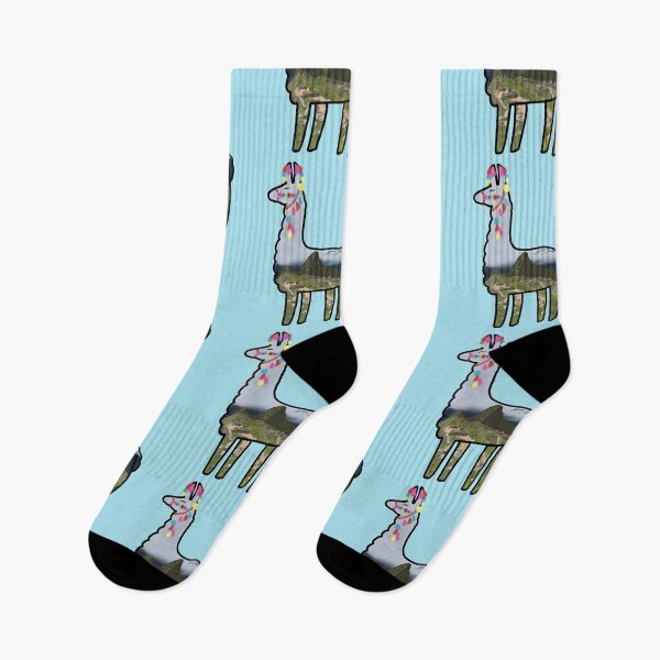 Item preview, Colorful Machu Picchu Llama designed and sold by Holly Krill.