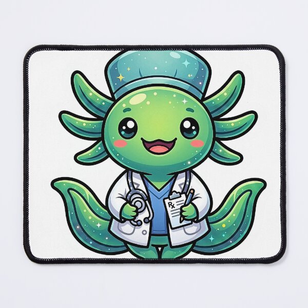 Item preview, Medical Doctor Axolotl – Healthcare Professional & Med School Gift Sticker designed and sold by AxoloteLabsArts.