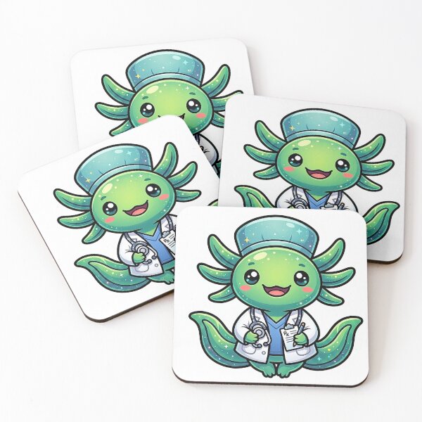 Item preview, Medical Doctor Axolotl – Healthcare Professional & Med School Gift Sticker designed and sold by AxoloteLabsArts.