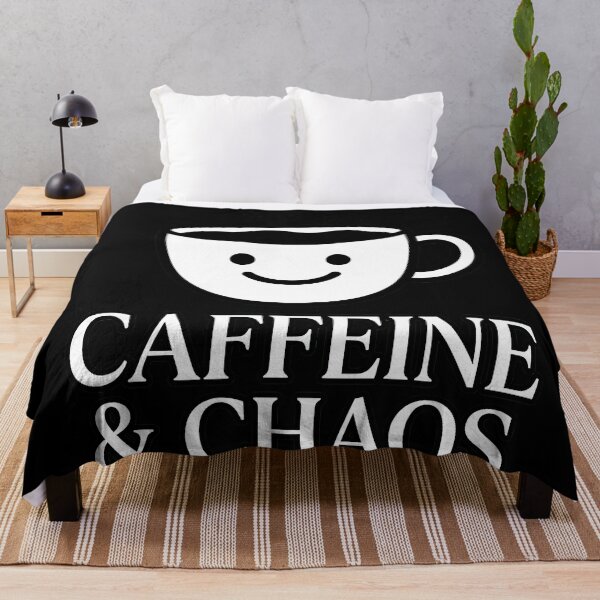 Item preview, Caffeine And Chaos Minimalist Coffee designed and sold by Chaotic Cuties.