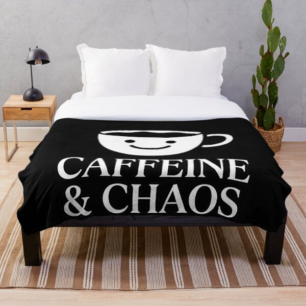 Item preview, Caffeine And Chaos Minimalist Coffee designed and sold by Chaotic Cuties.