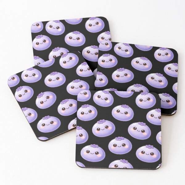 Item preview, Cute Blueberry Kawaii Pattern designed and sold by ImagenFusionP.
