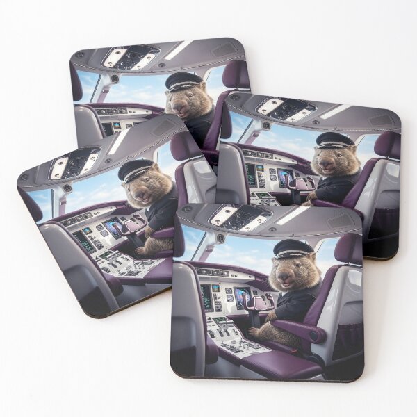 Item preview, Cheerful Wombat Pilot Never Porpoises the Landing designed and sold by Tridentulus.