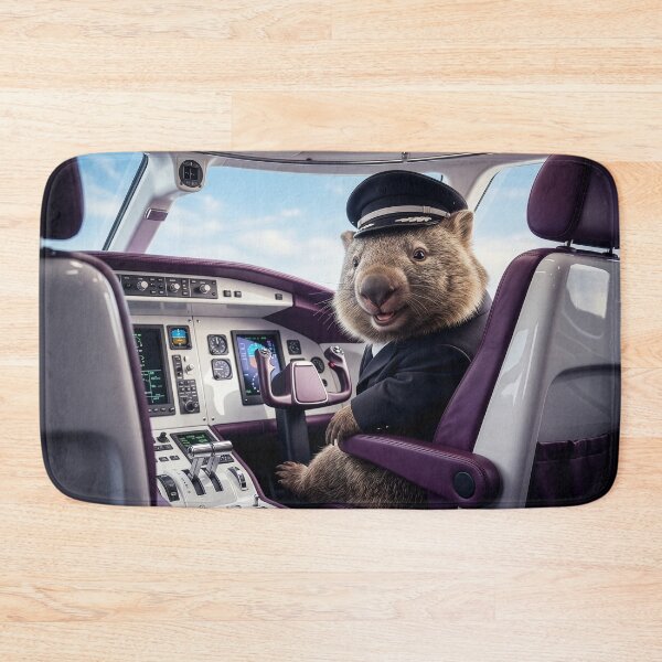 Item preview, Cheerful Wombat Pilot Never Porpoises the Landing designed and sold by Tridentulus.