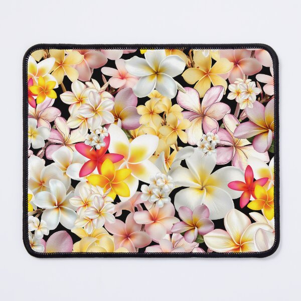 Item preview, Multi Frangipanis Black designed and sold by ppddesigns.