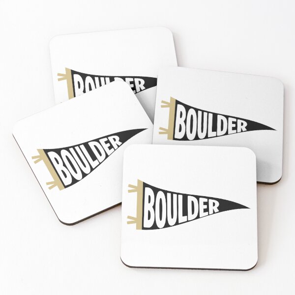 Item preview, Boulder Colorado Retro College Town Pennant designed and sold by Sparkledust Creations.