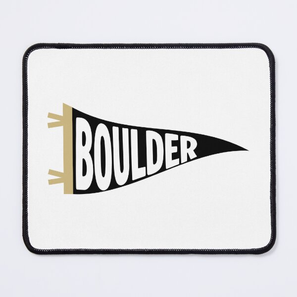 Item preview, Boulder Colorado Retro College Town Pennant designed and sold by Sparkledust Creations.