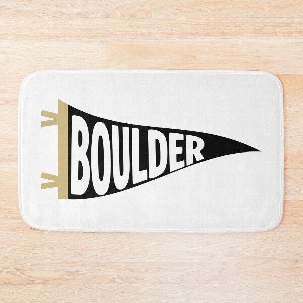 Item preview, Boulder Colorado Retro College Town Pennant designed and sold by Sparkledust Creations.