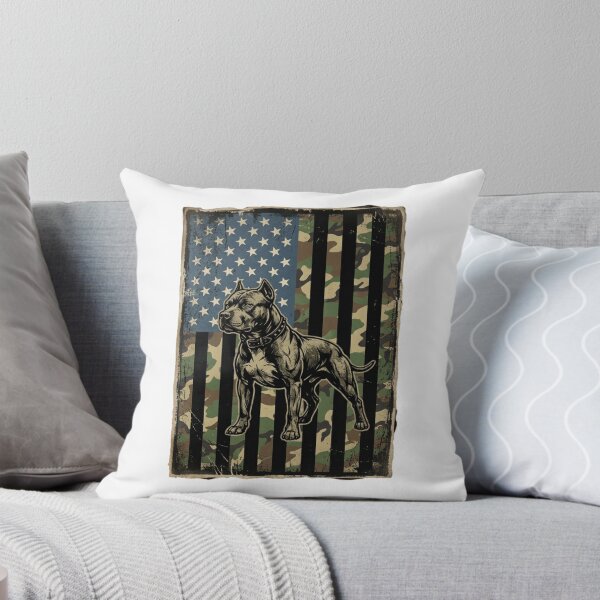 Item preview, American flag pit bull designed and sold by CREATINGMAD.