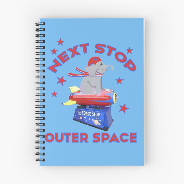 Item preview, Next Stop: Outer Space Elephant Rocket Ride designed and sold by MidModMagic.
