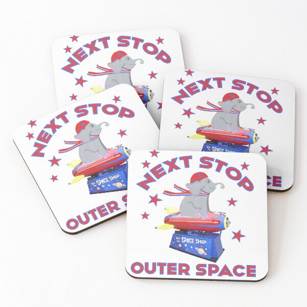 Item preview, Next Stop: Outer Space Elephant Rocket Ride designed and sold by MidModMagic.