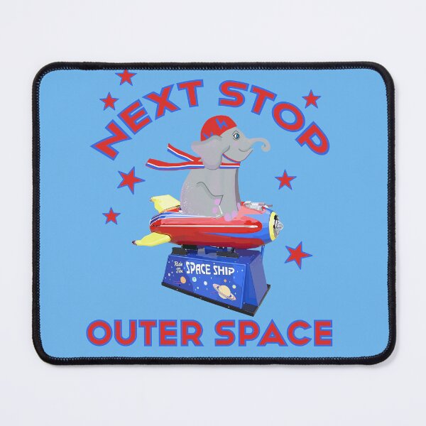 Item preview, Next Stop: Outer Space Elephant Rocket Ride designed and sold by MidModMagic.