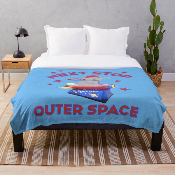 Item preview, Siguiente parada: Paseo en cohete elefante en el espacio exterior designed and sold by MidModMagic.