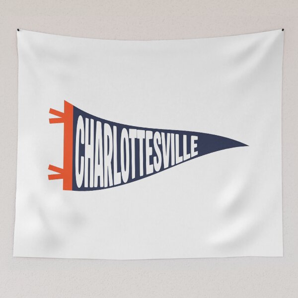 Item preview, Charlottesville Vintage Town Pennant designed and sold by Sparkledust Creations.