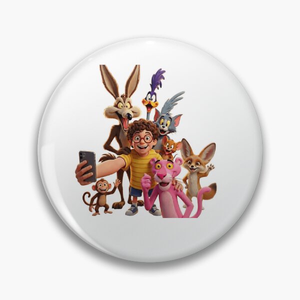 Item preview, Diseño de dibujos animados de un grupo de animales divertidos para hacerse selfies: ilustración fotográfica de un grupo de adorables amigos de la vida salvaje. designed and sold by Art Wave Studio.
