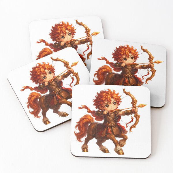 Item preview, Cute Sagittarius Zodiac – Adorable Baby Centaur Girl Archer with Flaming Arrow Illustration designed and sold by Symbol Universe.