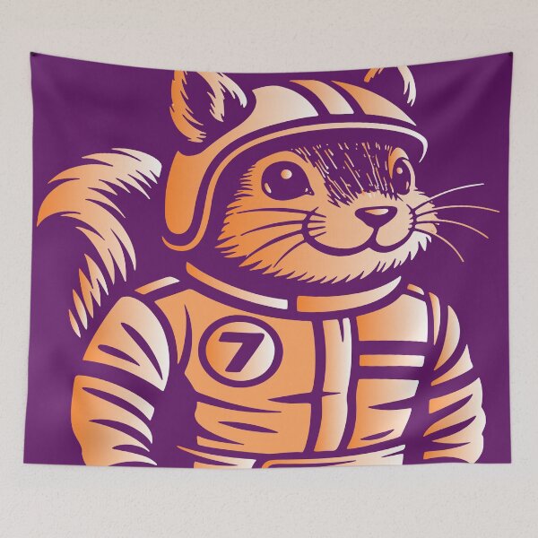 Item preview, Retro Racer Squirrel designed and sold by SecretSquirrellDesigns.
