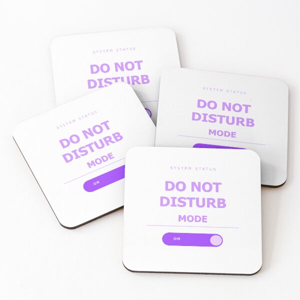 Item preview, Do Not Disturb Mode — Y2K Sticker | Funny Introvert Gift Purple designed and sold by theBIGFinale.