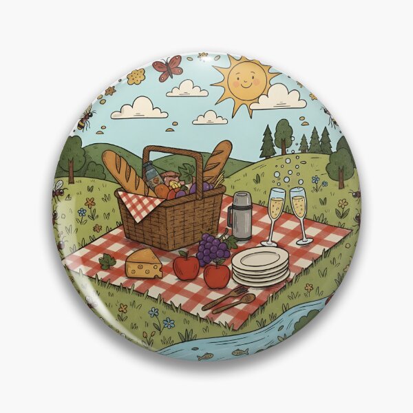 Item preview, National Picnic Day Cozy Illustrated Art designed and sold by GymTanLaundry.