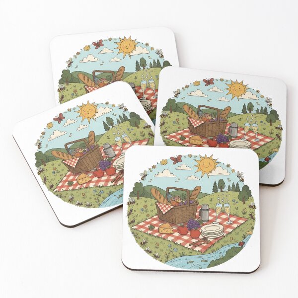 Item preview, National Picnic Day Cozy Illustrated Art designed and sold by GymTanLaundry.