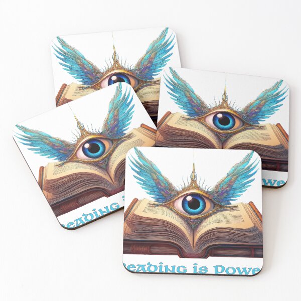 Item preview, Reading is Power Winged Eye and Book Design designed and sold by thelivingrp.