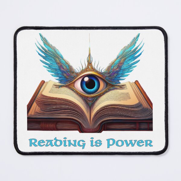 Item preview, Reading is Power Winged Eye and Book Design designed and sold by thelivingrp.