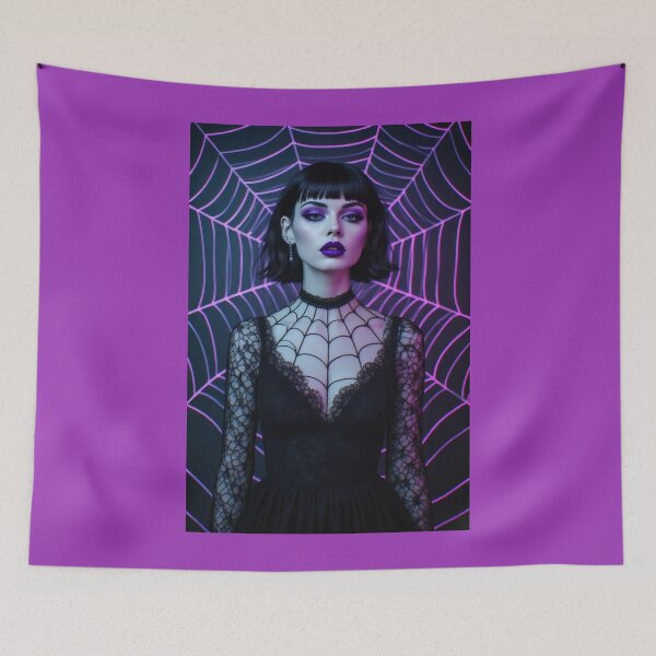 Item preview, Glamour Goth Pin-Up Girl in Lace Dress #4 designed and sold by CMY Designs.