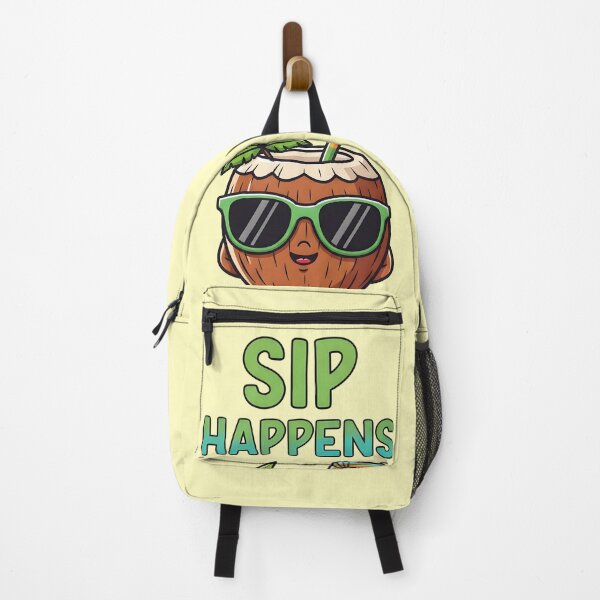 Item preview, Sip Happens – Funny Coconut Drink Summer Design designed and sold by Sea Gem.