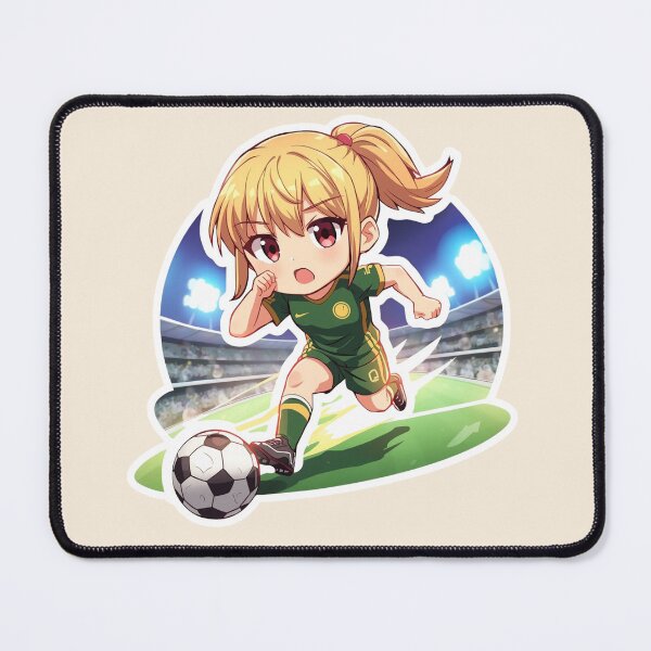 Item preview, Chibi Soccer Girl Speed Anime Sticker | Cute Football Player Motion Art | Kawaii Sports Girl Gift | Dynamic Speed Lines Illustration designed and sold by VectorJoy.