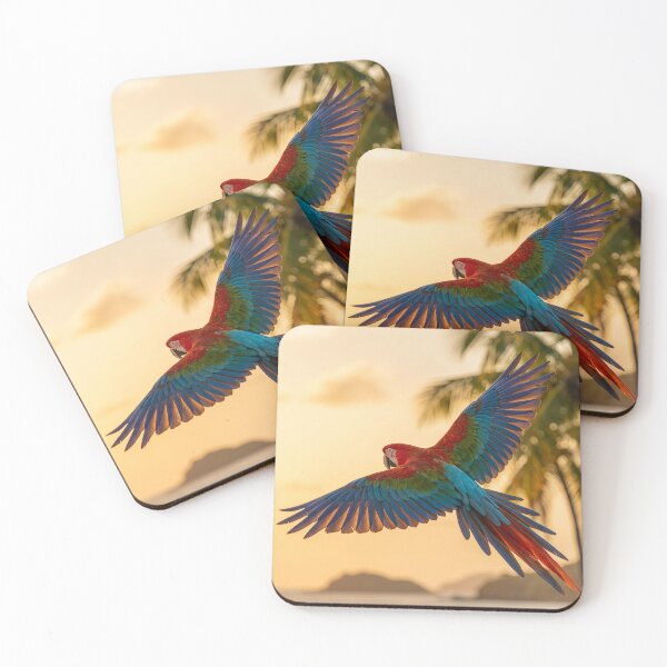 Item preview, Colorful Parrot Flies Off into the Sunset designed and sold by Tridentulus.