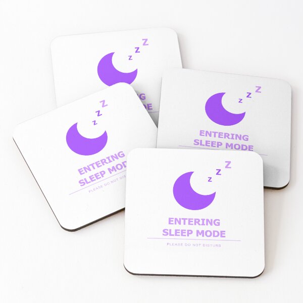 Item preview, Entering Sleep Mode — Funny Y2K Sticker | Relatable Night Owl Humor Gift Purple designed and sold by theBIGFinale.