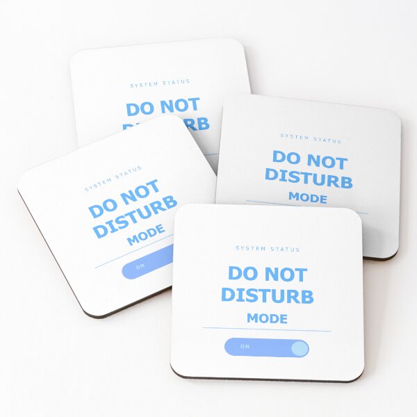 Item preview, Do Not Disturb Mode — Y2K Sticker | Funny Introvert Gift Blue designed and sold by theBIGFinale.