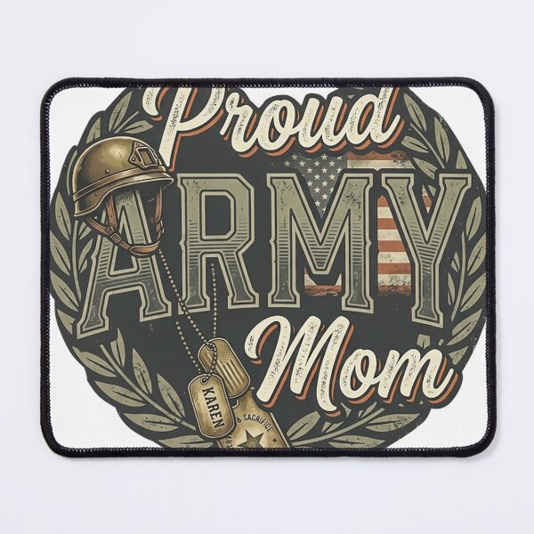 Item preview, Vintage "Proud Army Mom" Custom T-Shirt Design – Distressed Military Heritage Aesthetic – Mom Gift designed and sold by vadeldesigns.