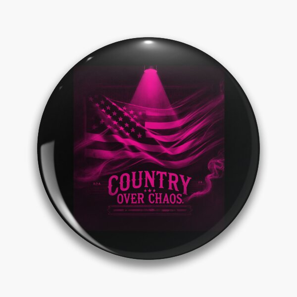 Item preview, country Over Chaos American Flag Expressionist Art Patriotic Graphic Bold USA Design designed and sold by TEEJAMBOREE.