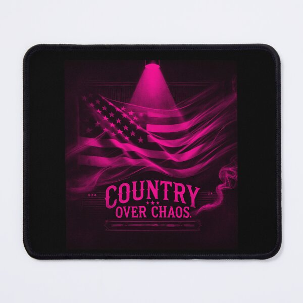 Item preview, country Over Chaos American Flag Expressionist Art Patriotic Graphic Bold USA Design designed and sold by TEEJAMBOREE.