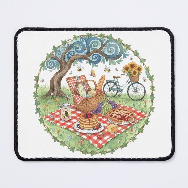 Item preview, National Picnic Day Cozy Illustrated Art designed and sold by GymTanLaundry.