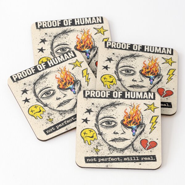 Item preview, Proof of Human – Grunge Chaos Face Aesthetic Streetwear Design designed and sold by AndGarciart.