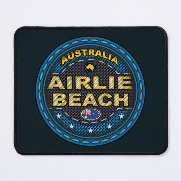 Item preview, Airlie Beach Australia stitching effect blue designed and sold by studioss76.