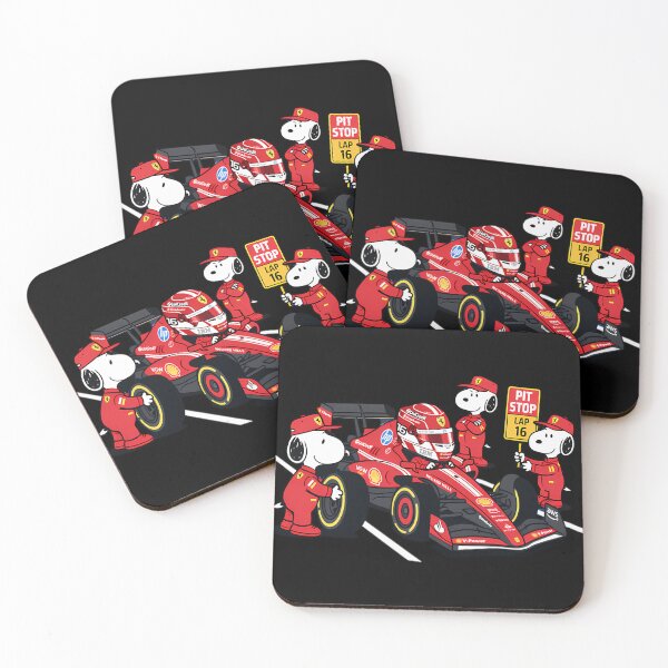 Item preview,  Charles Leclerc Snoopy Pit Crew F1 Ferrari Racing Cartoon designed and sold by ijospring.