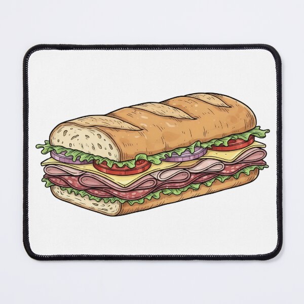 Item preview, National Hoagie Day Cozy Illustrated Art designed and sold by GymTanLaundry.