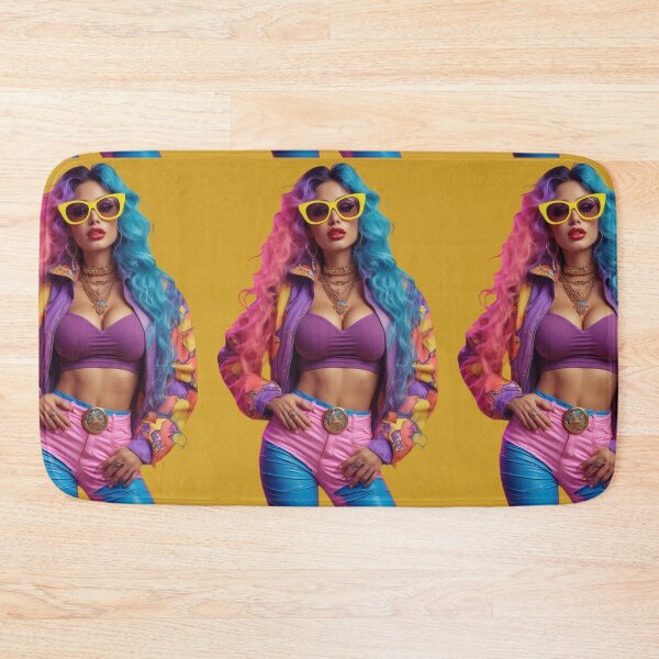 Item preview, Digitally Painted Vibrant Confident Woman of the 80s designed and sold by CMY Designs.
