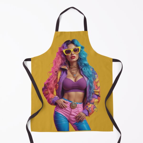 Item preview, Digitally Painted Vibrant Confident Woman of the 80s designed and sold by CMY Designs.