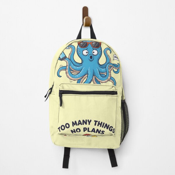 Item preview, Too Many Things, No Plans – Funny Octopus Chaos Design designed and sold by Sea Gem.