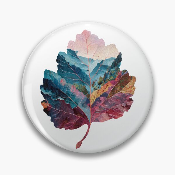 Item preview, Mountain Landscape Leaf designed and sold by Swedeprep.