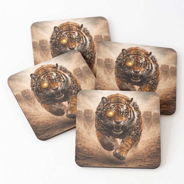 Item preview, Steampunk Tiger Forward Charging - Apparel designed and sold by Altered Art By Steve.