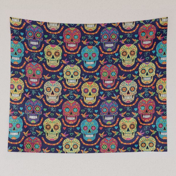 Item preview, Sugar Skulls Day of the Dead Festive Art designed and sold by CMY Designs.